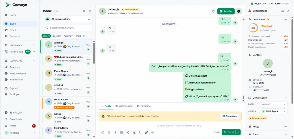 Convoyn Team Inbox